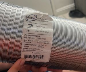Silver duct aluminum tube
