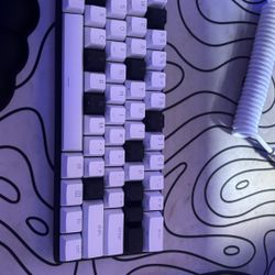 Razer Huntsman Mini With White And Black Coil Cord 