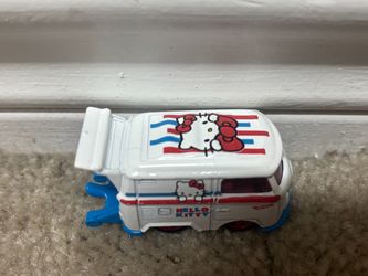 Hot Wheels Hello Kitty Kool Kombi VW Bus White Red Blue 1:64 Loose