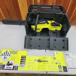 Ryobi 40V 18in Battery Powered Chainsaw (Tool Only) + CASE