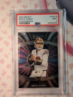 2022 Select Brock Purdy Phenomenon RC Rookie #PHE-18 49ers PSA 9