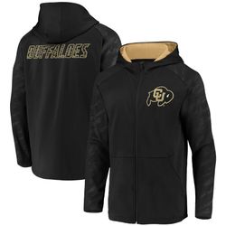  Brand New With Tags Colorado Buffaloes Fanatics Defender Raglan Full-Zip Hoodie - Black