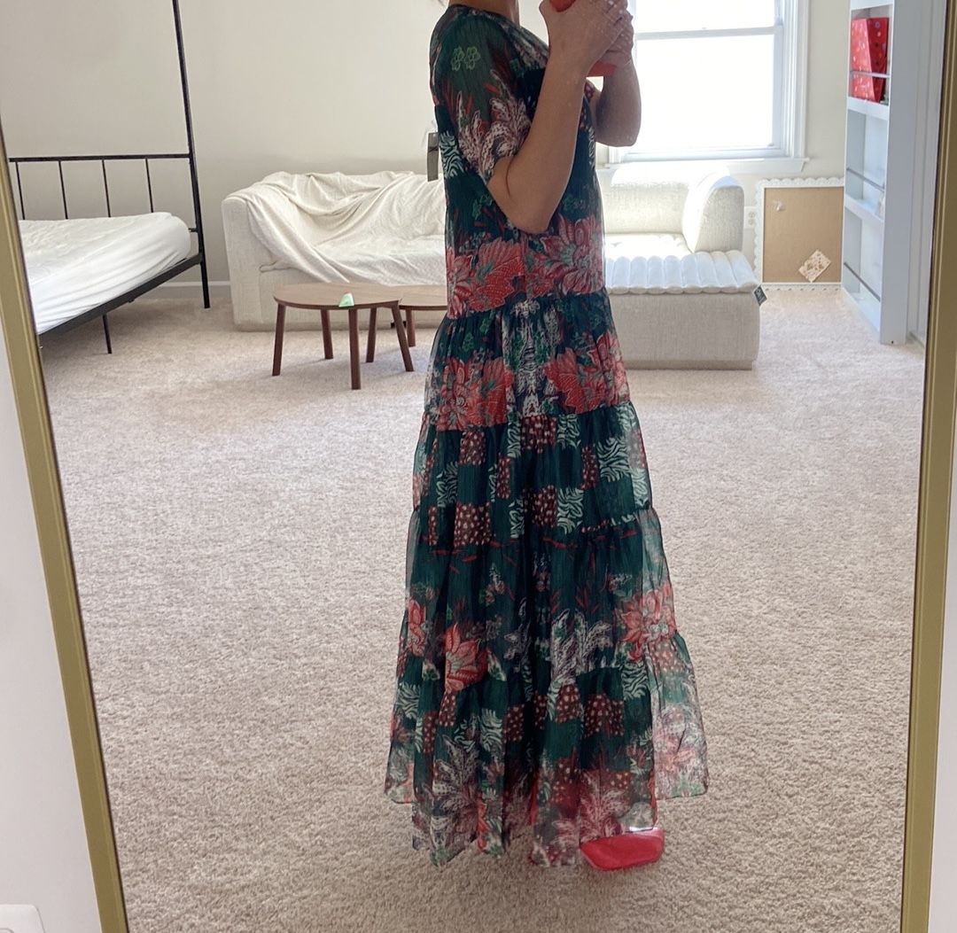 Anthropologie floral patch work dress. S