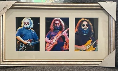 GRATEFUL DEAD JERRY GARCIA 5" x 7" PHOTO COLLAGE 3 PICTURES 1 FRAME