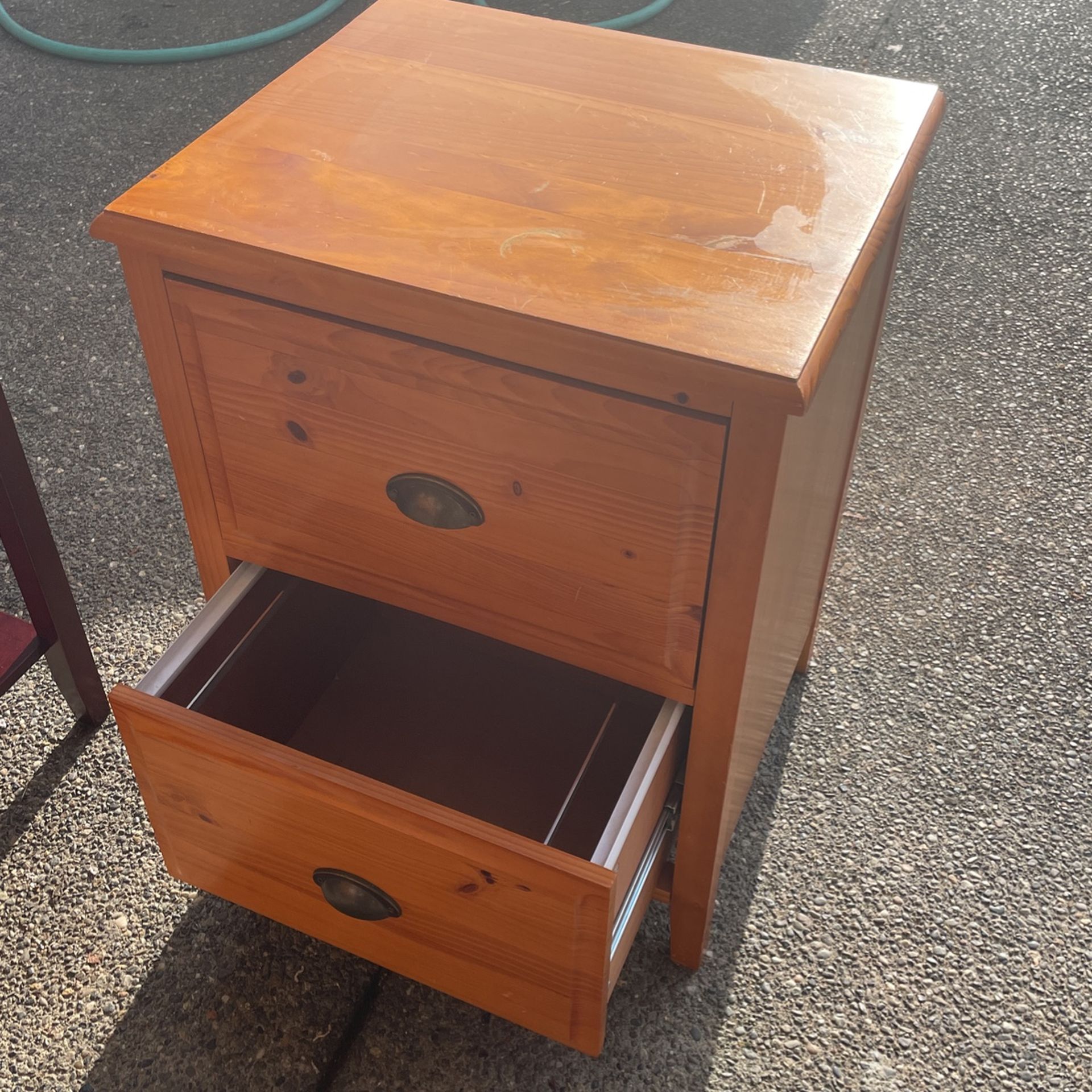 Oak Filing Cabinet 