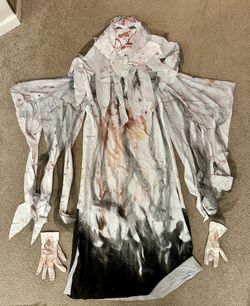 Boys Evil Spirit Halloween Costume Large 10-12 (we added dried blood)
