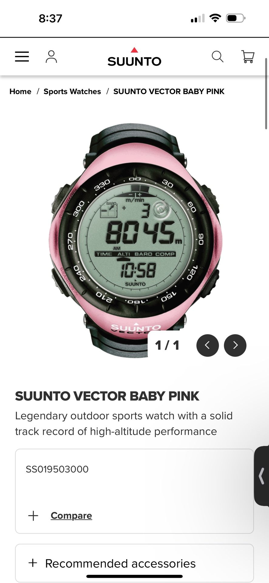 SUUNTO VECTOR BABY PINK