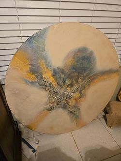 Large round art piece