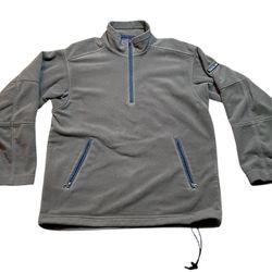 Vintage 2002 Patagonia Synchilla Gray Y2K 1/4 Zip Pullover Fleece Sweater Men M