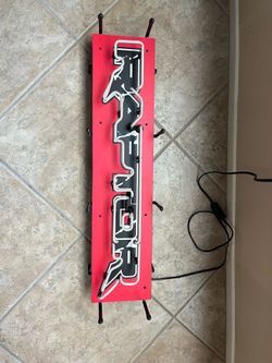 Ford Raptor neon sign for garage or man cave