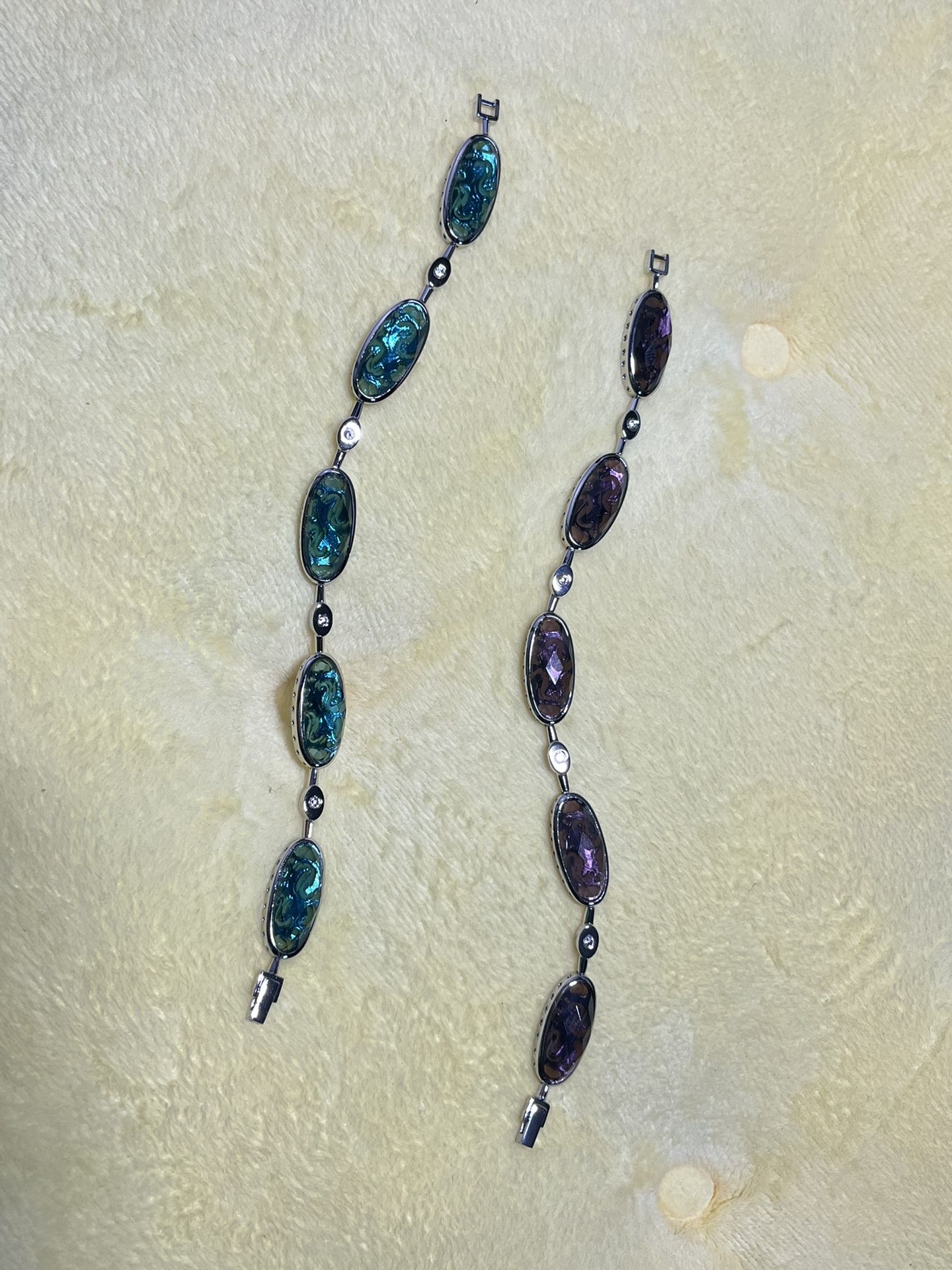 925 Sterling Silver with crystal bracelet