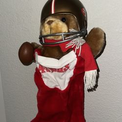 SF 49ers NFL Football Push Beat Christmas Stocking Vintage 1993
