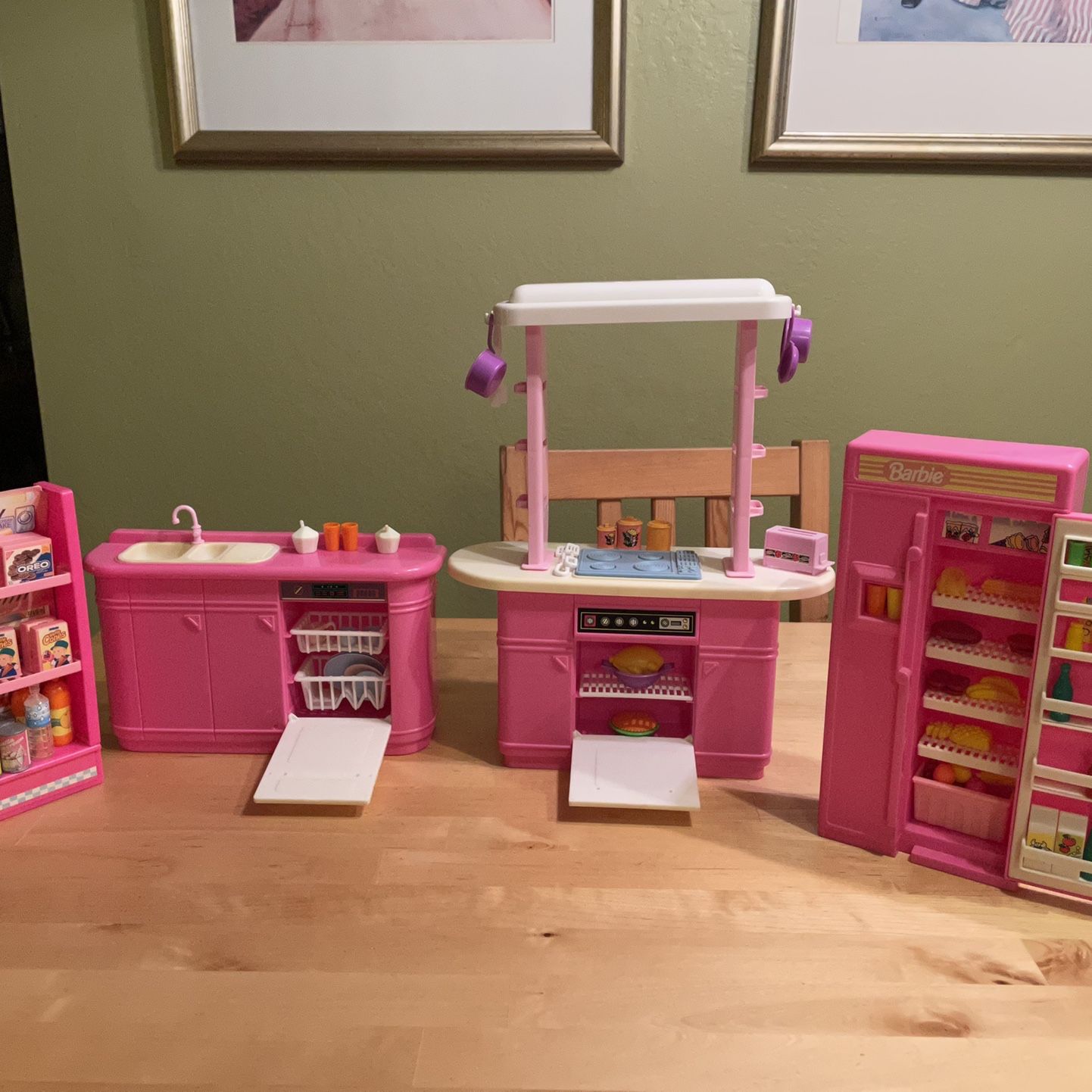 Barbie kitchen 90s hotsell