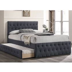 Full Bed Frame With Trundle Twin Not Including Mattress 