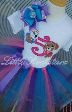 Paw Patrol Everest/Skye Tutu set