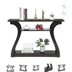 Entryway 47" SImple Style MDF Accent Console Table, Brown