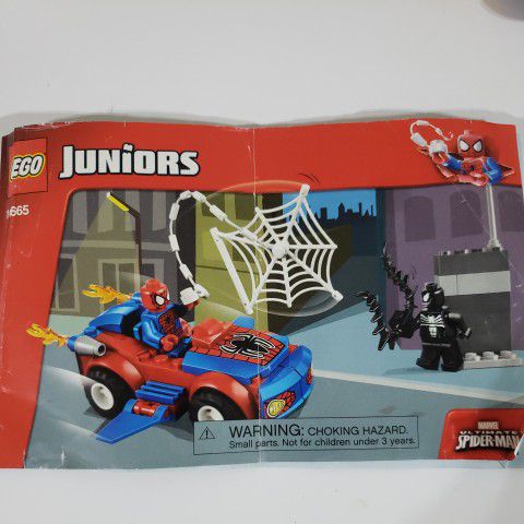 Lego Spiderman Minifigure Minifig (from Juniors Set #10665) ( incomplete)