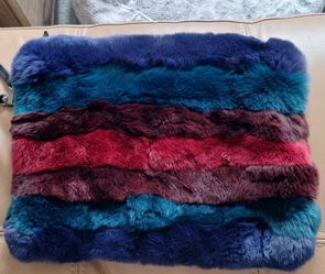 Alice & Olivia Multicolor Faux Fur Clutch