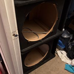 Two Skar Audio 18 Prefab Ported Sub Box 