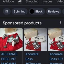 Accurate FISHING REEL Rare 197 STRONG SMALL 