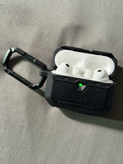 Apple AirPods Pro with UAG Case and Carabiner