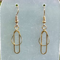 3 different pair of new earrings and one pendant reworked from vintage necklaces