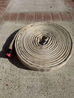 50’ foot fire hose 1.75” firehouse 1.5” NH couplings (no leaks)