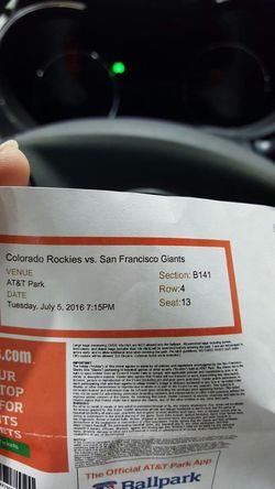 Giants tickets