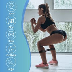 (New) Resistance Band for Workout, Zakerda 5 Piece Fitness Workout Exercise