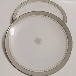 Noritake Gotham China Lot of 3 Dinner Plates ~8" VTG