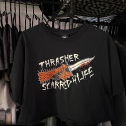 Thrasher Cropped Tee