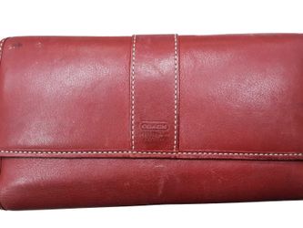 Coach Red Wallet