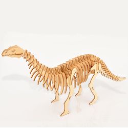 3D Wooden Puzzle Dinosaur-Big Size Dinosaur Skeleton Model Puzzle-Hands Craft