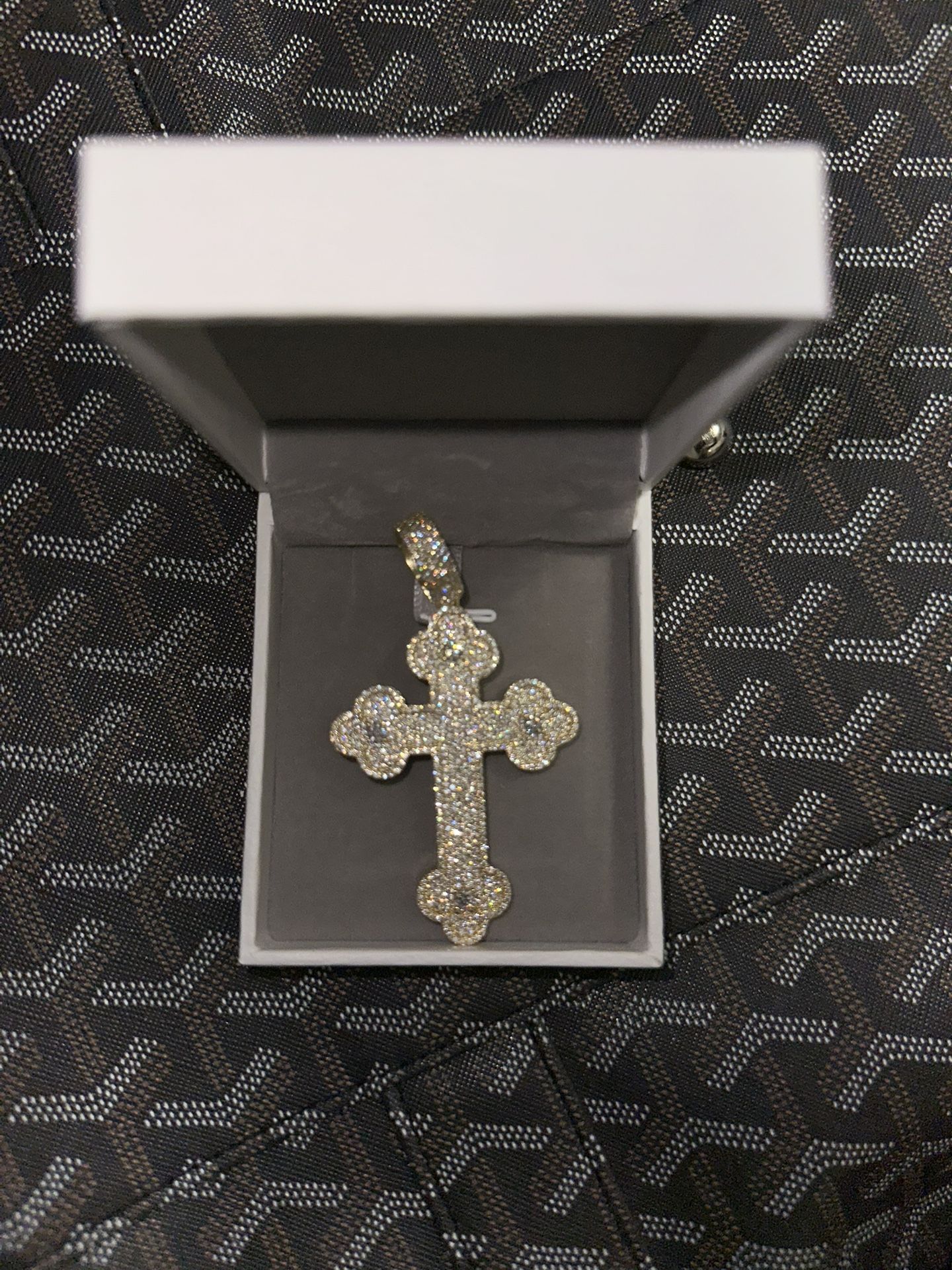 Moissanite Pendant Cross