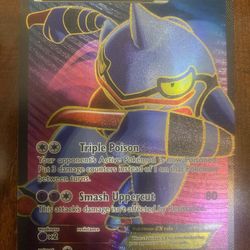 Pokemon Toxicroak EX 102/106 Ultra Rare Full Art Holo Rare XY Flashfire LP/NM