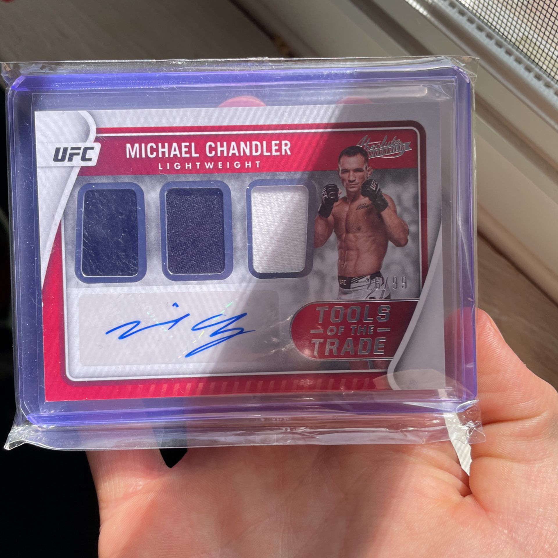 2022 Panini Chronicles UFC Michael Chandler Tools Of The Trade Autograph /99