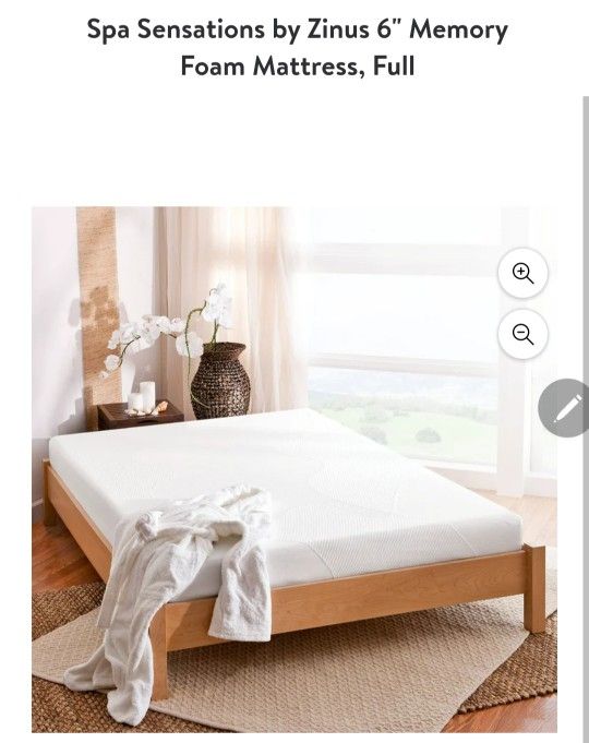 $60, Full Size Mattress - Spa Sensations by Zinus 6" Memory Foam Mattress, Full, $60