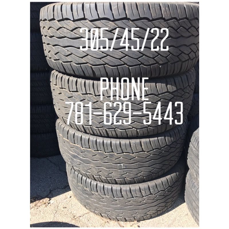 Used Tire For Sale 305/45/22 90% tread left $300 All Four installed