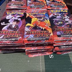 Pokemon Destined Rivals 100 Packs 