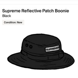 Supreme Reflective Patch Boonie Black