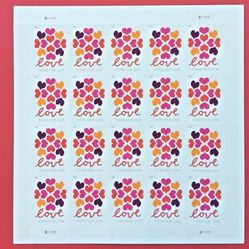 100 USPS First Class Forever LOVE stamps From 2019 