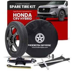Compact Spare Tire Kit & Accessories - Complete Kit. Modern Spare - Fits 2020-2025 Honda CRV Hybrid