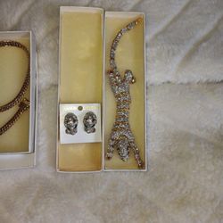 Bracelet, Earrings. 