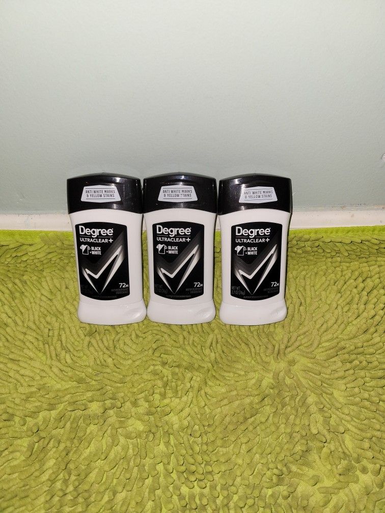 3 Degree Ultraclear+Black+White 2.7oz Deodorants 