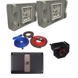 NEW FULL BASS PACKAGE KICKER L7t 12” Installed Fit SINGLE AND CREW CAB TRUCKS