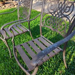 Metal Patio Chairs Only 120$ Both Or 65$ Each 