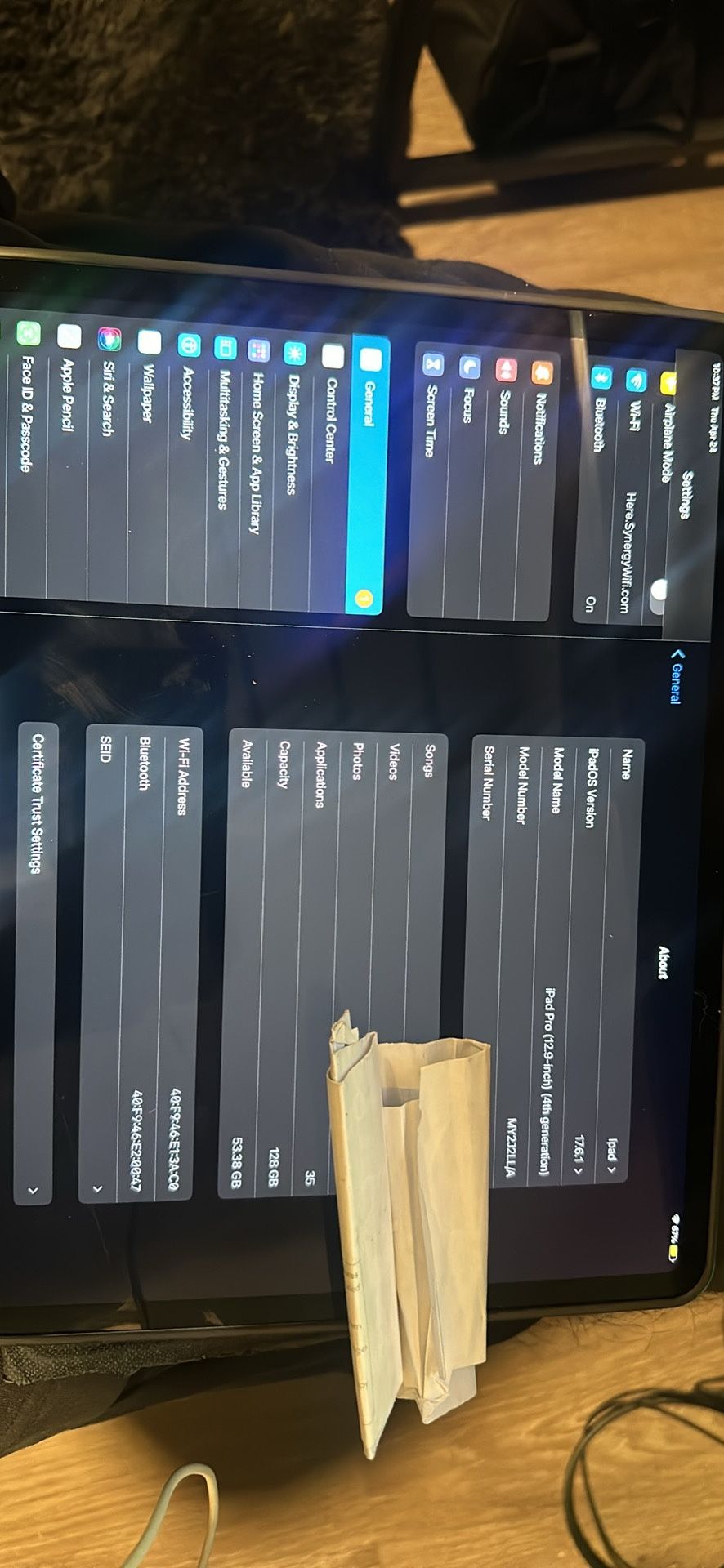 iPad Pro 12.9 inch 4th Gen 128gb
