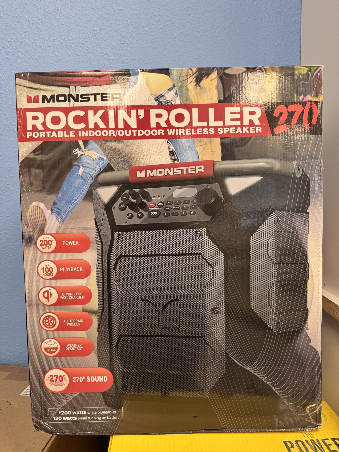 Monster Rockin Roller 270 Degree Bluetooth Speaker New - Get This Deal Before It's Gone 🔥
