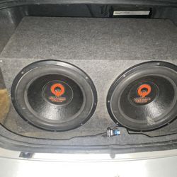 Dual 15 inc subs with 2 amps