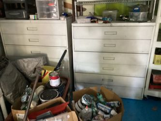Cabinets, drawers